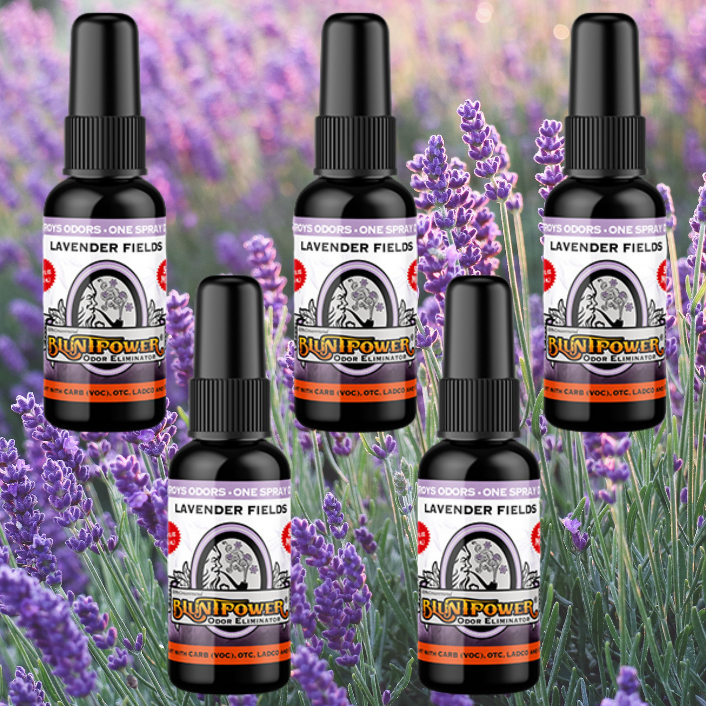 Lavender Fields Odor Eliminator Spray - BluntPower Air Freshener