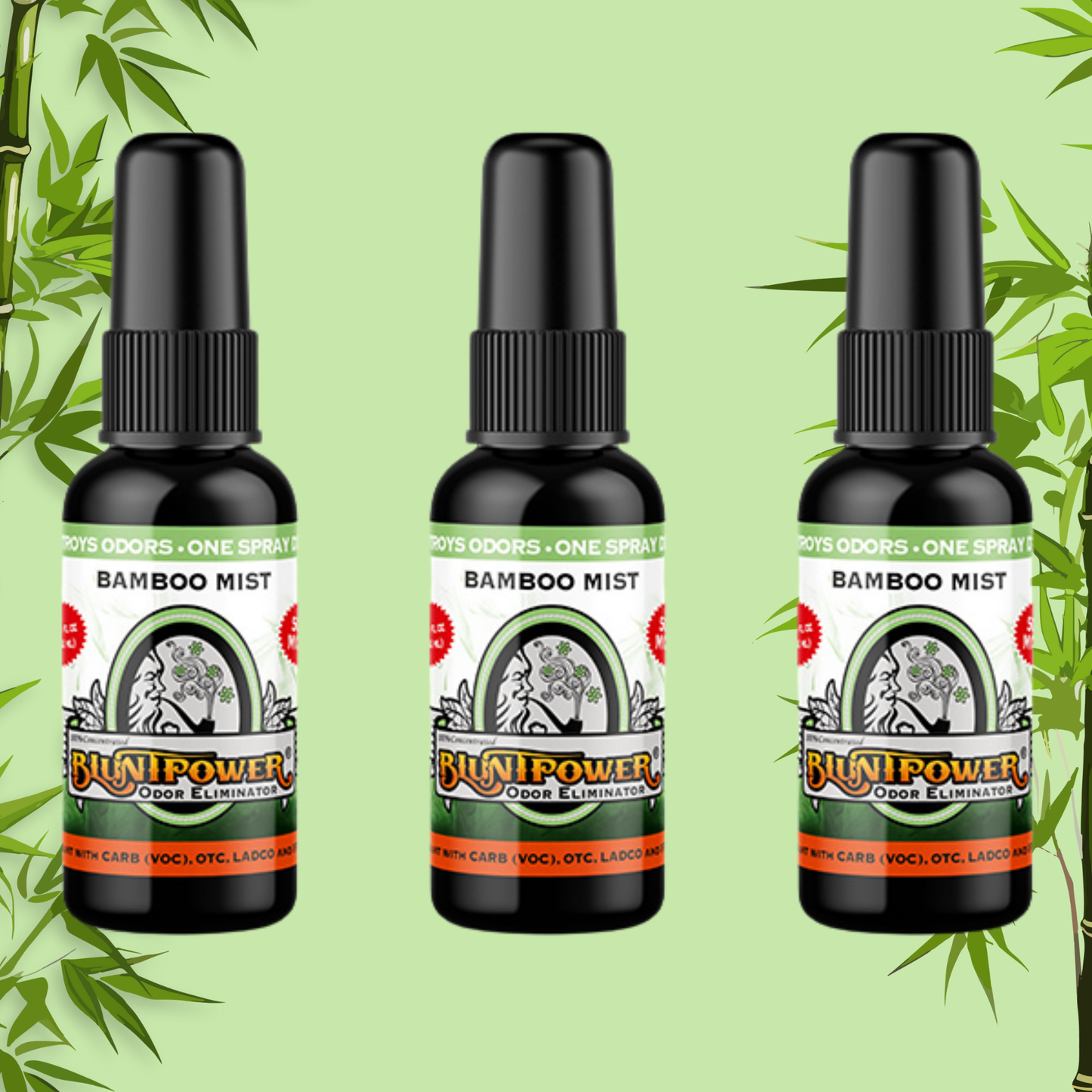 Bamboo Mist Odor Eliminator Spray - BluntPower Air Freshener