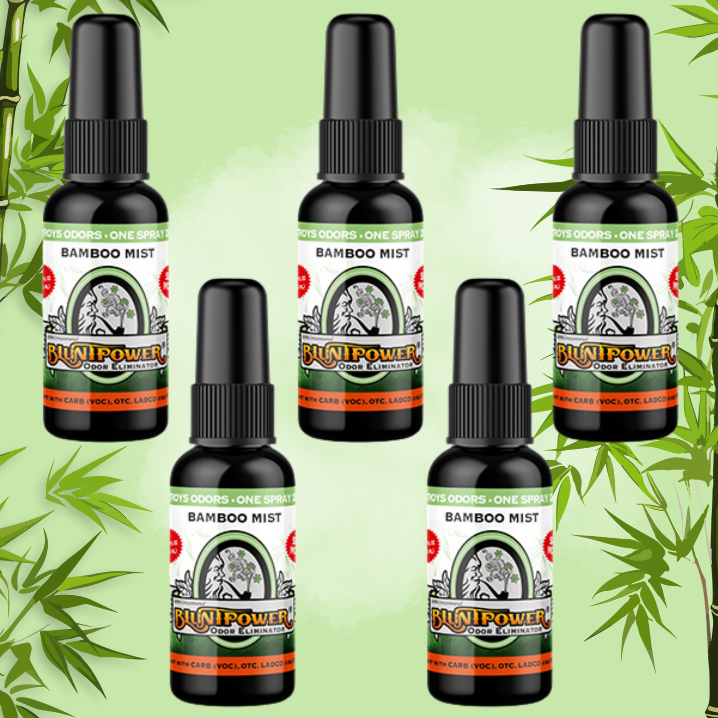 Bamboo Mist Odor Eliminator Spray - BluntPower Air Freshener