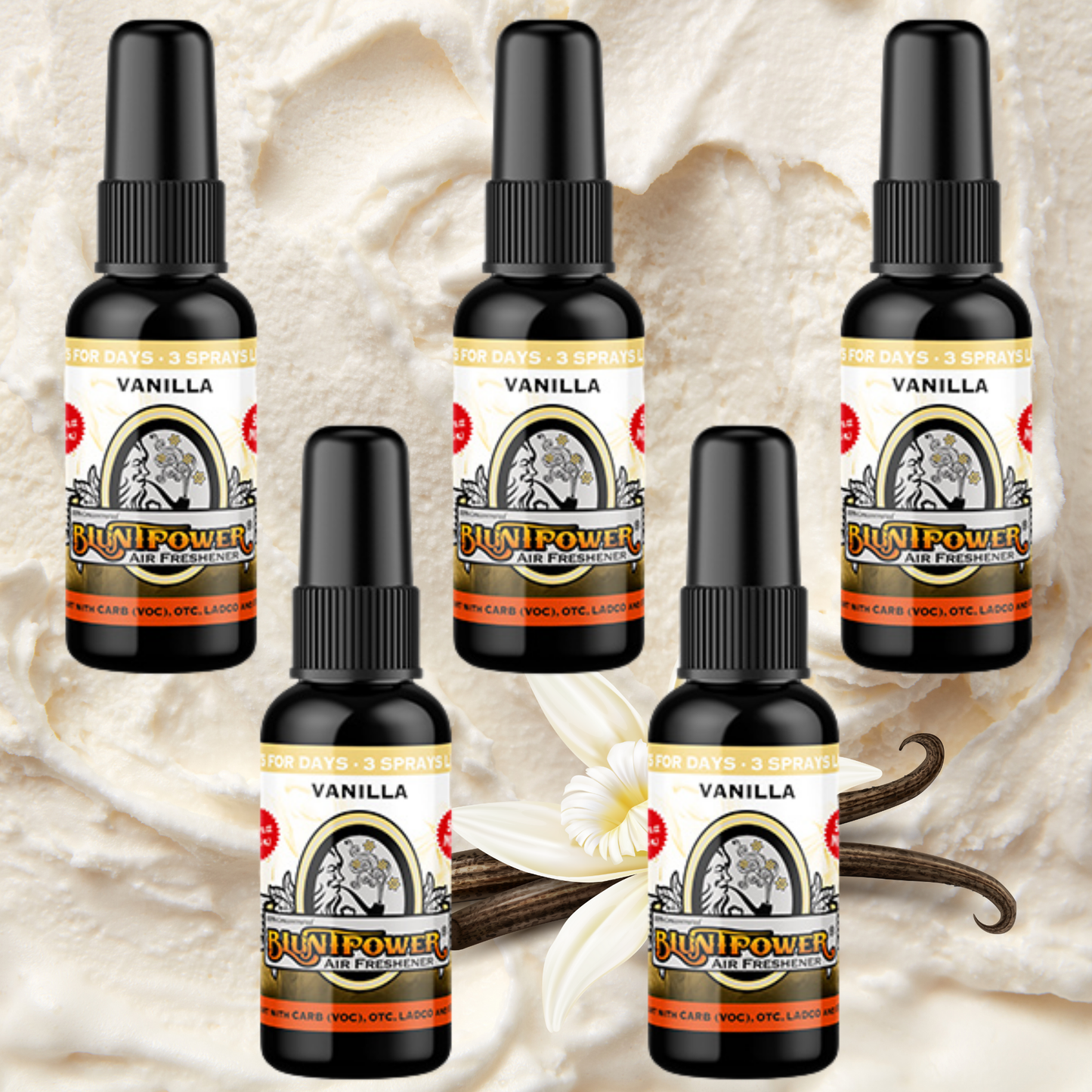 Vanilla Air Freshener Spray - BluntPower Air Freshener