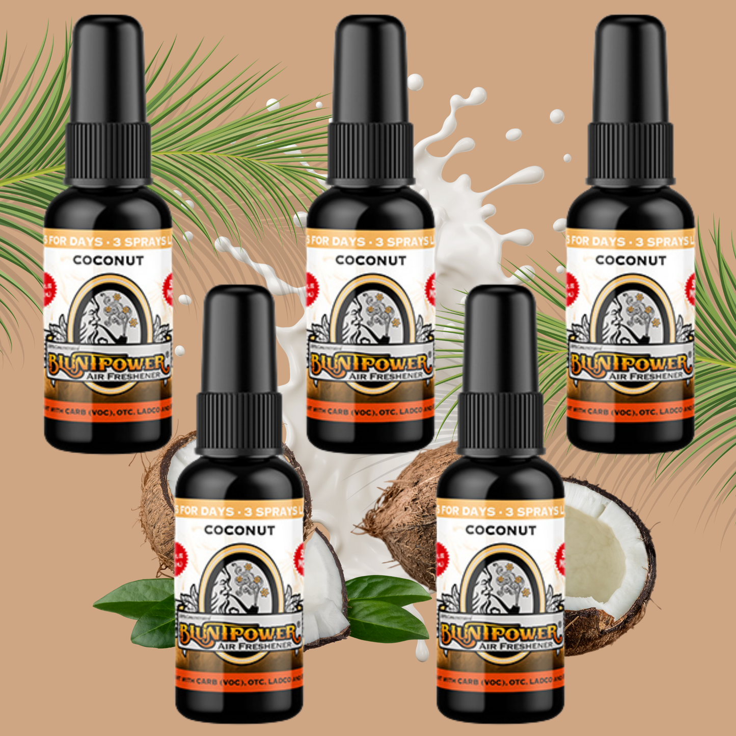 Coconut Air Freshener Spray - BluntPower Air Freshener