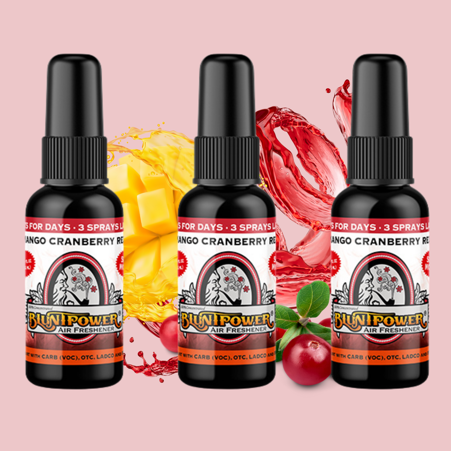 Mango Cranberry Red Air Freshener Spray - BluntPower Air Freshener