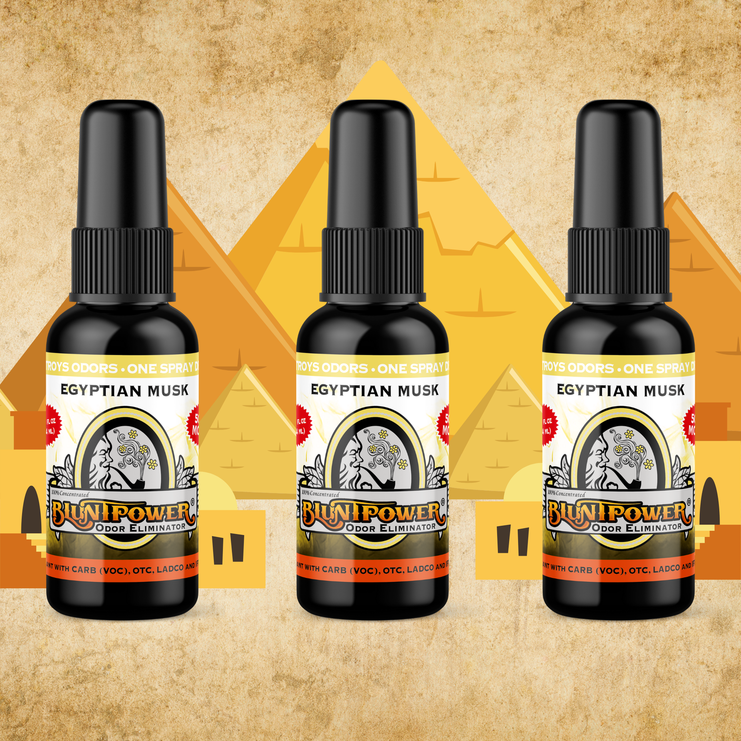 Egyptian Musk Spray Air Freshener Bundle (3 Pack) - BluntPower Air Freshener