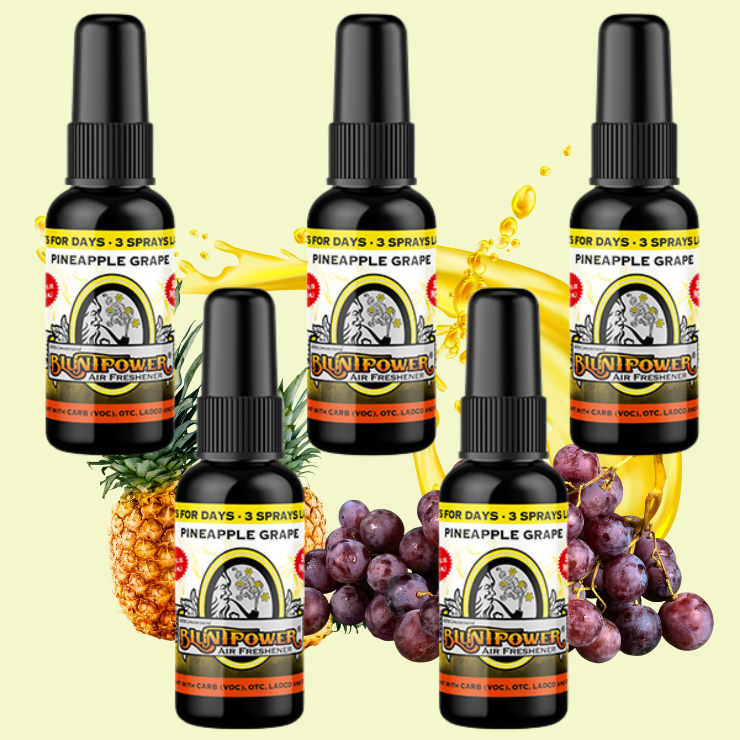 Pineapple Grape Air Freshener Spray - BluntPower Air Freshener