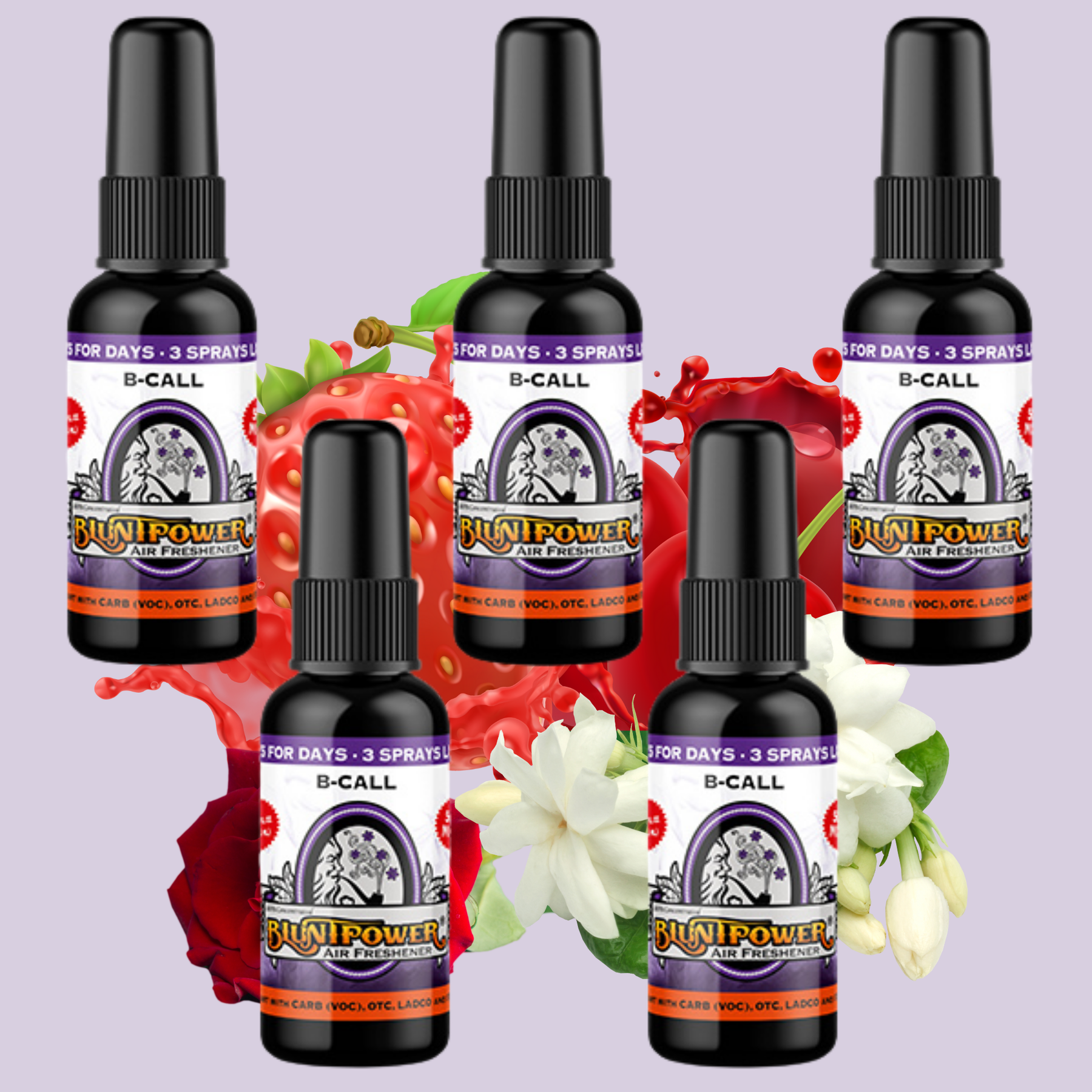 B-Call Spray Air Freshener Bundle (5 Pack) - BluntPower Air Freshener