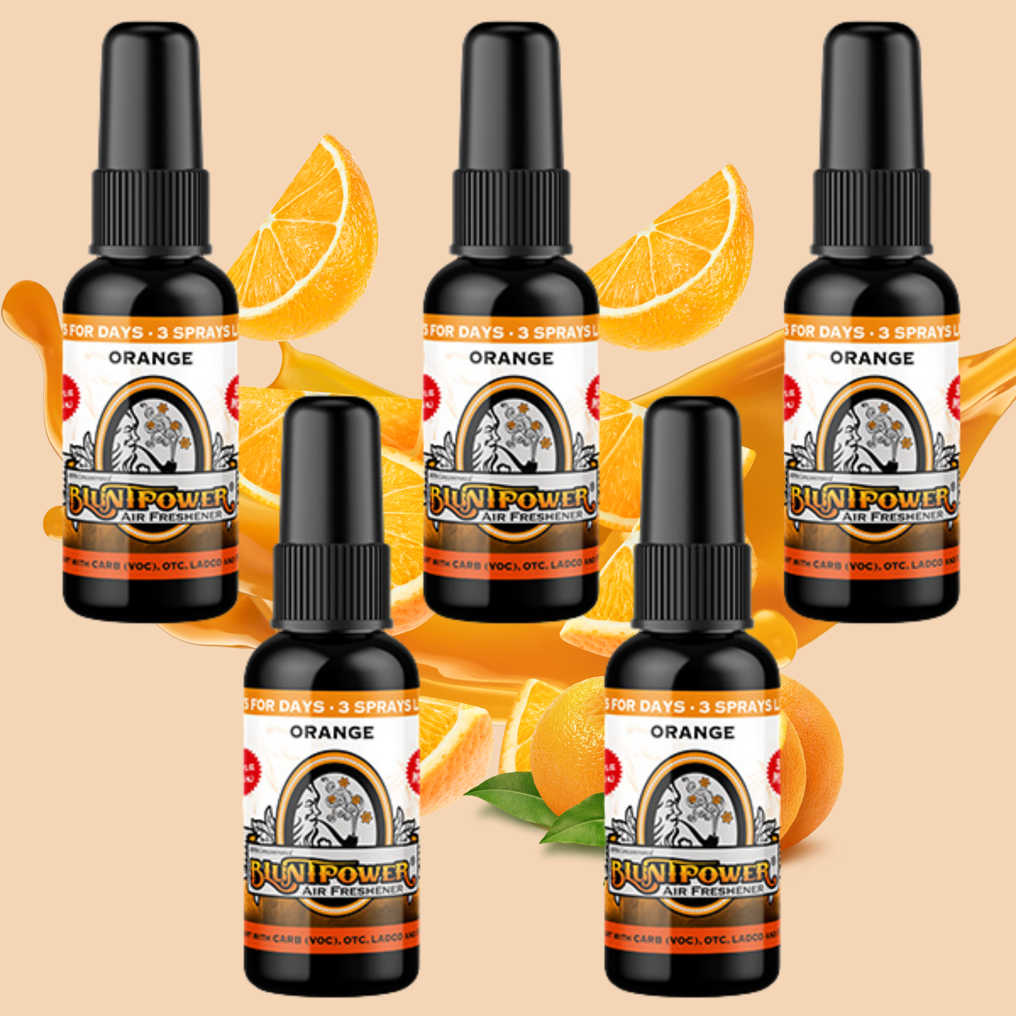 Orange Air Freshener Spray - BluntPower Air Freshener