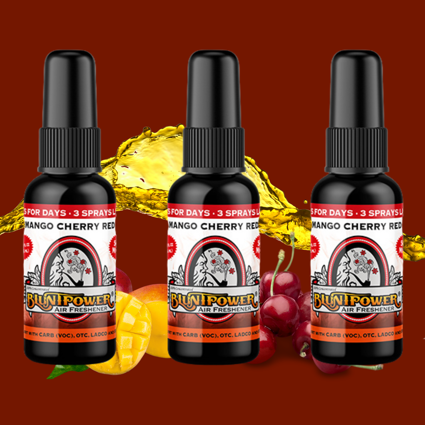 Mango Cherry Red Air Freshener Spray - BluntPower Air Freshener