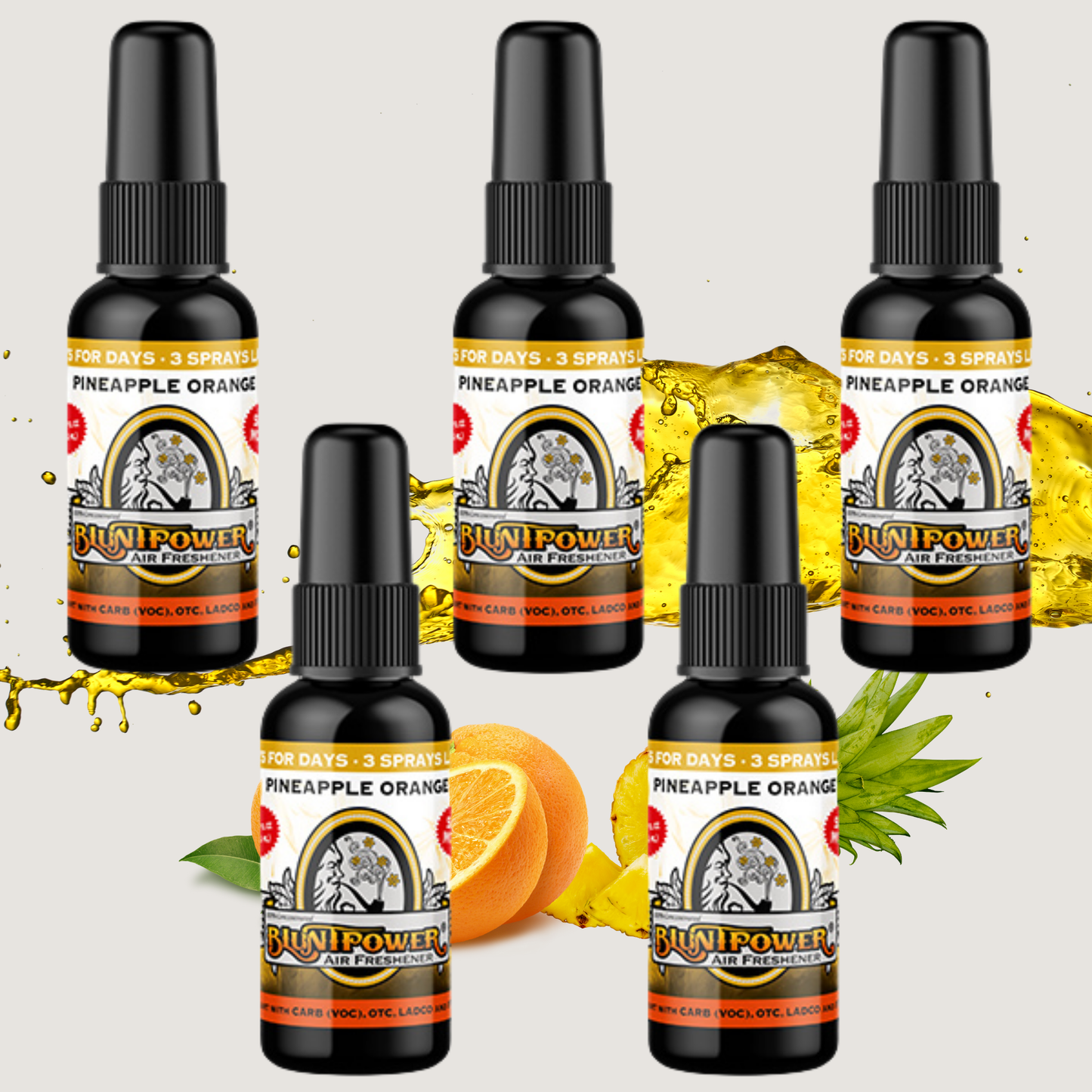 Pineapple Orange Air Freshener Spray - BluntPower Air Freshener