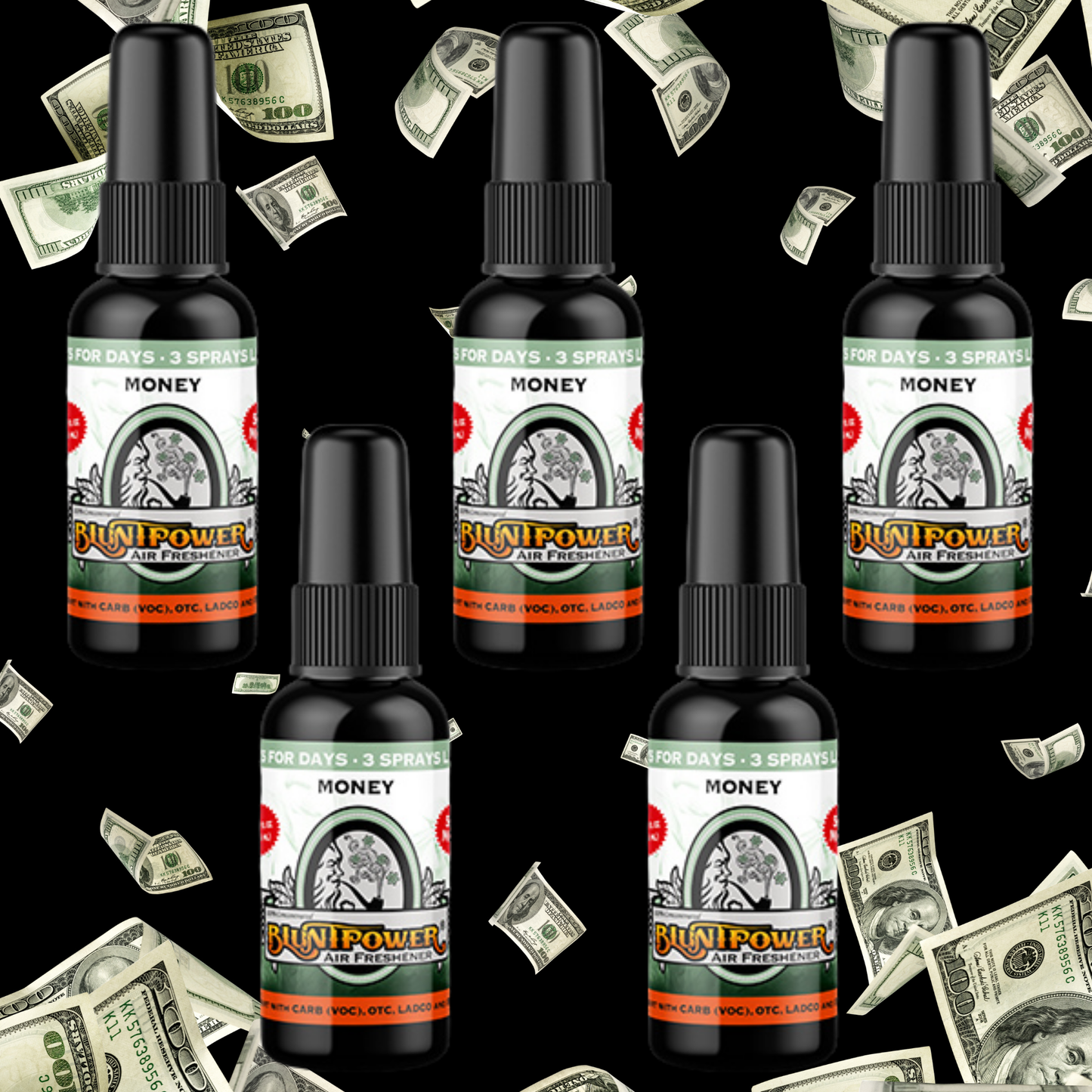 Money Air Freshener Spray - BluntPower Air Freshener