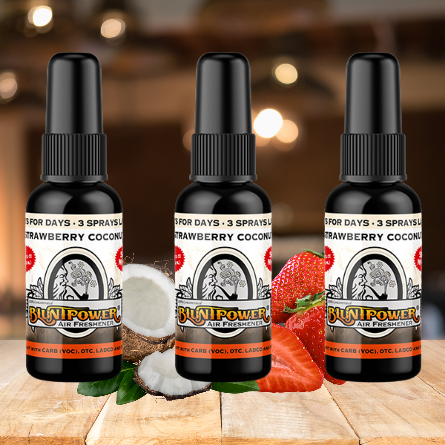 Strawberry Coconut Air Freshener Spray - BluntPower Air Freshener