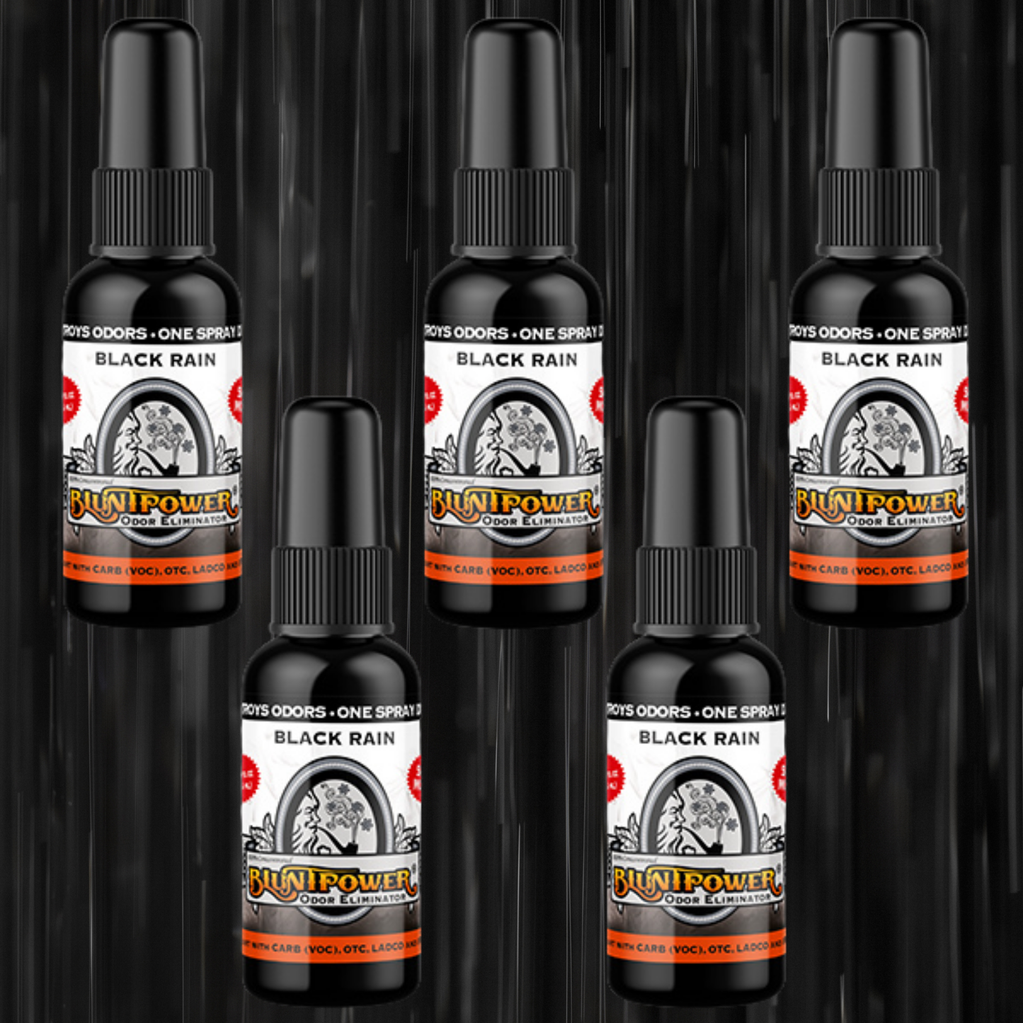 Black Rain Odor Eliminator Spray - BluntPower Air Freshener