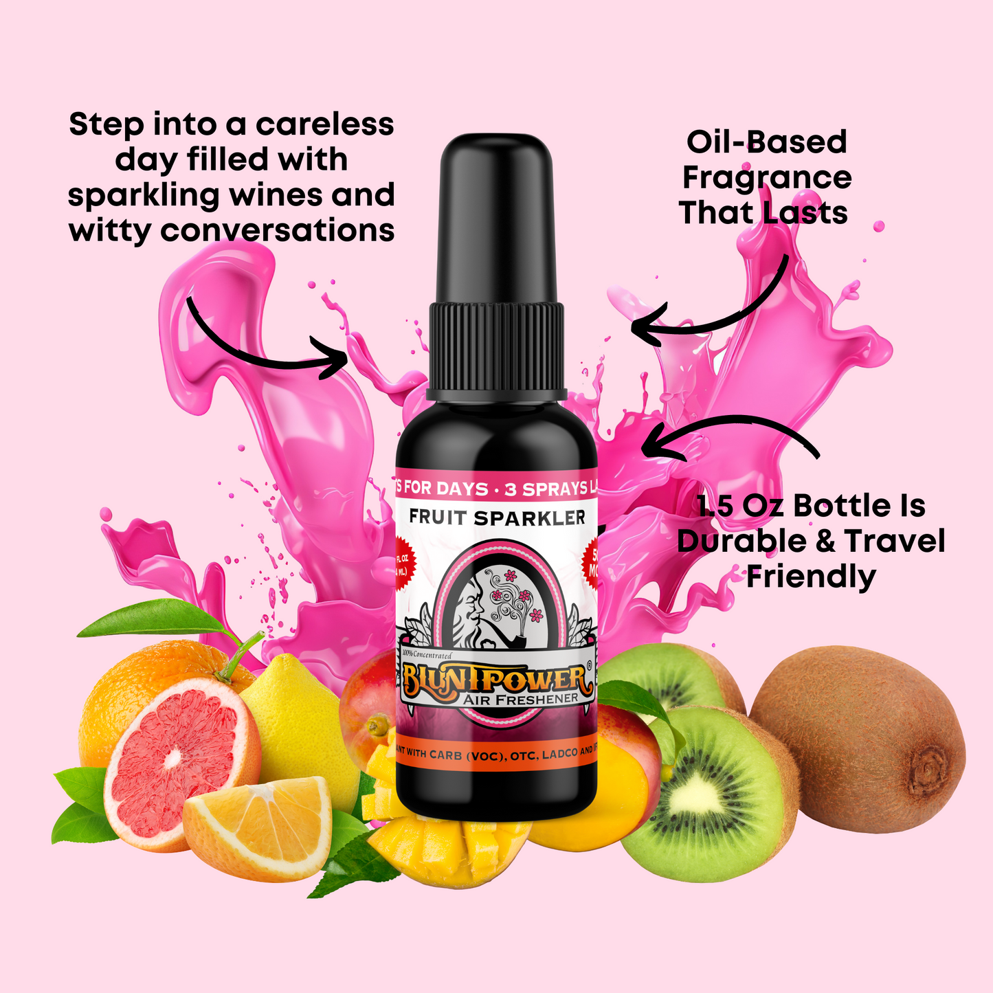 Fruit Sparkler Air Freshener Spray - BluntPower Air Freshener