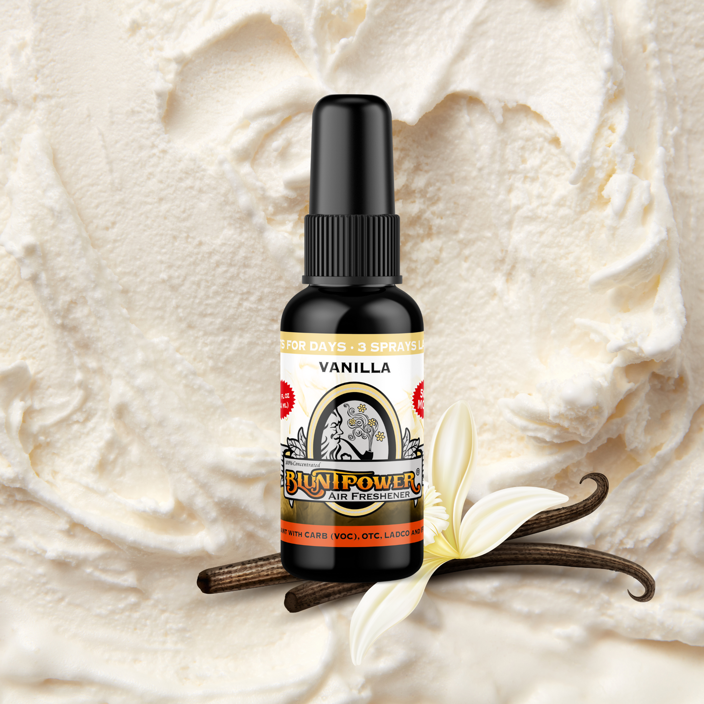 Vanilla Air Freshener Spray - BluntPower Air Freshener