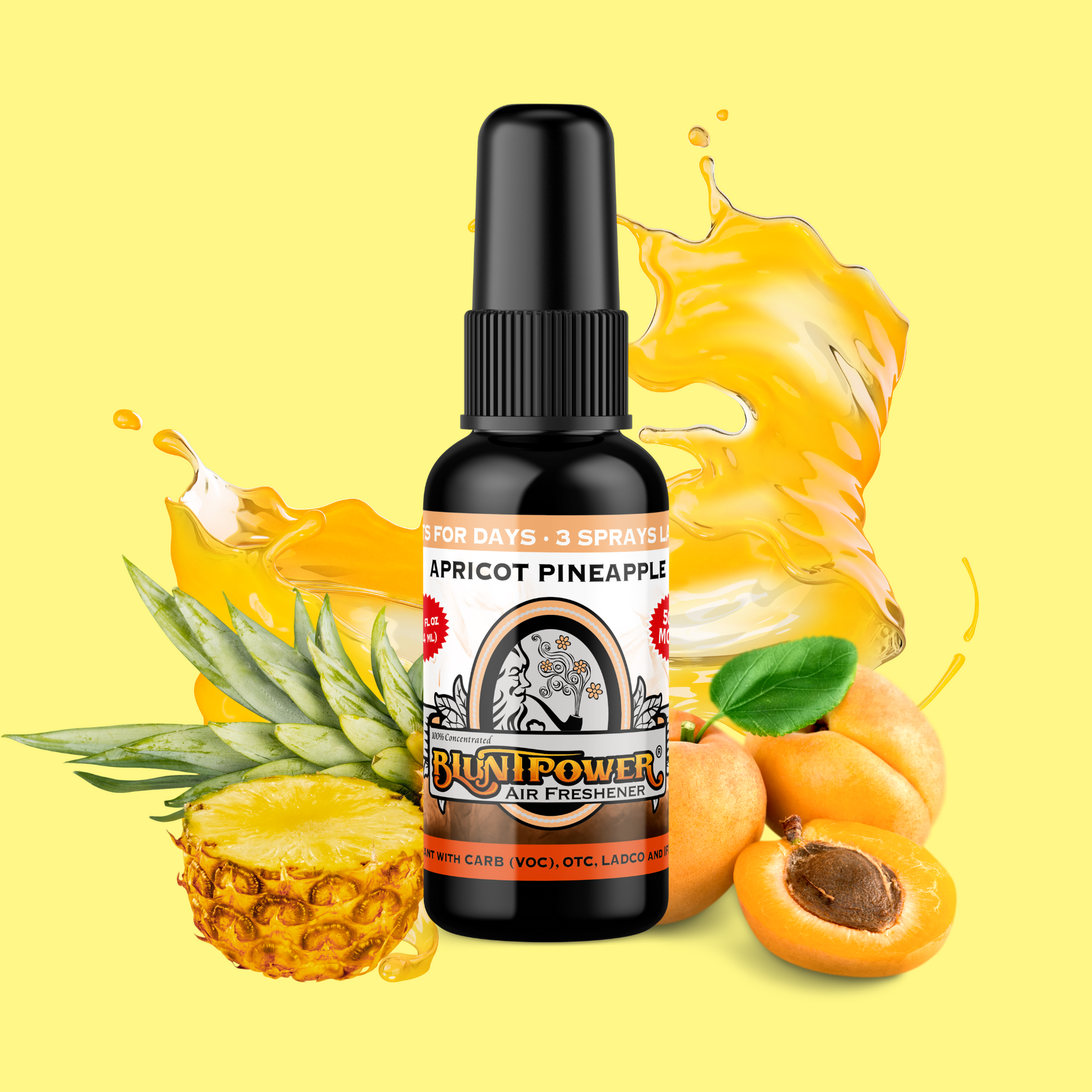 Apricot Pineapple Air Freshener Spray - BluntPower Air Freshener