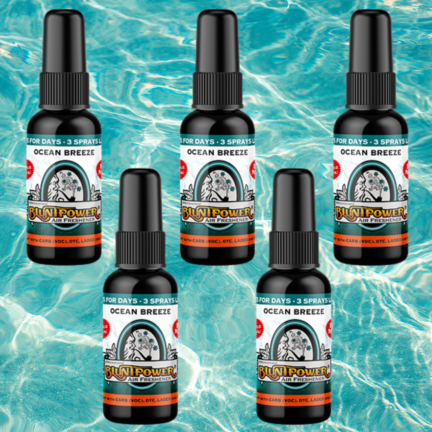 Ocean Breeze Spray Air Freshener Spray - BluntPower Air Freshener