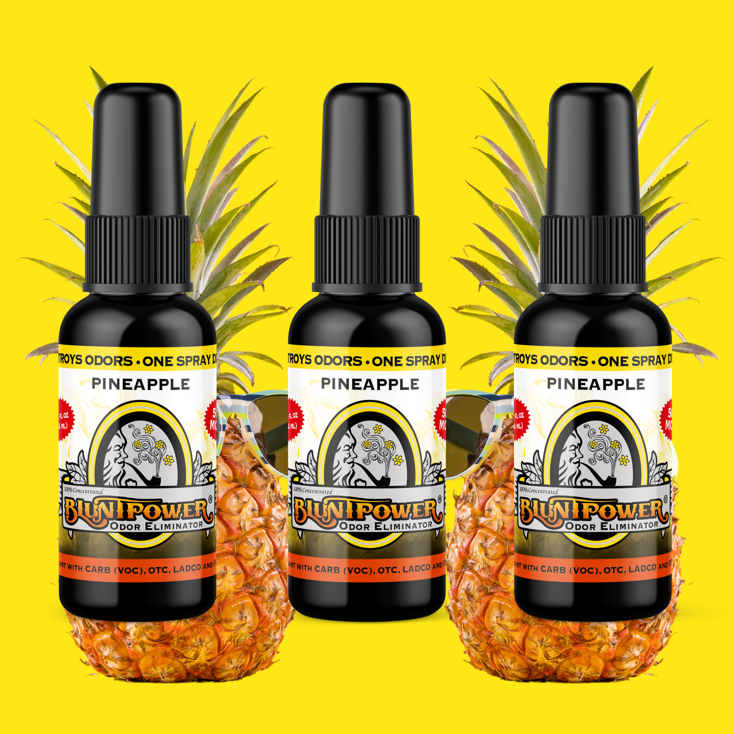 Pineapple Long Lasting Air Freshener Spray - BluntPower Air Freshener