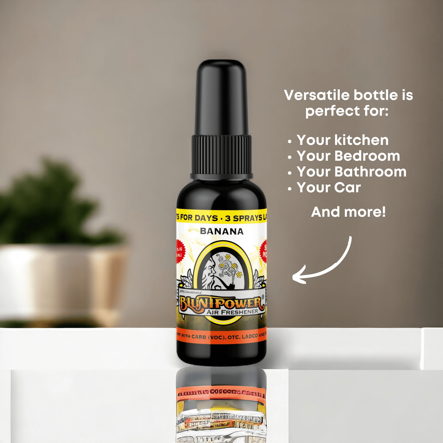 Banana Air Freshener Spray - BluntPower Air Freshener