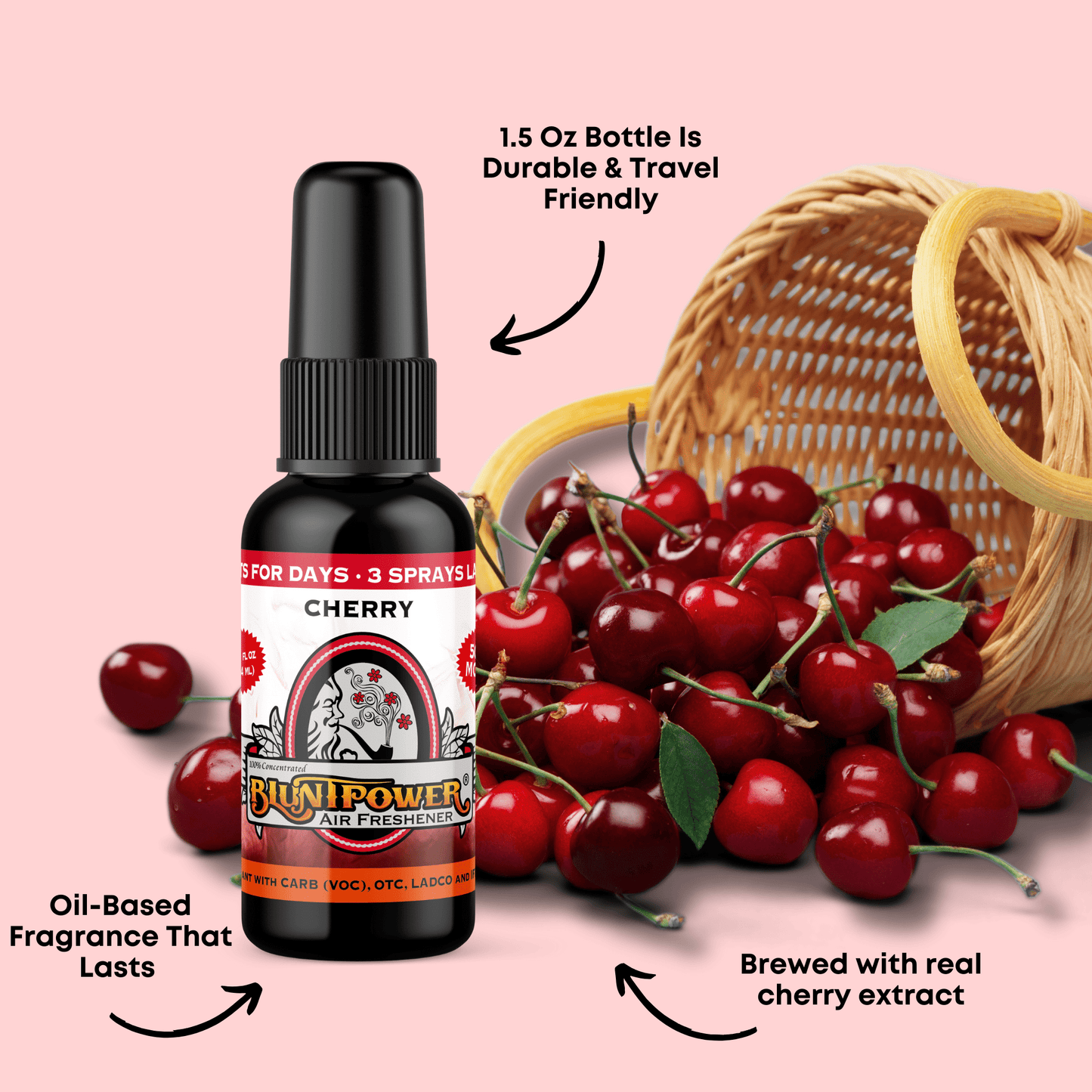Cherry Air Freshener Spray - BluntPower Air Freshener