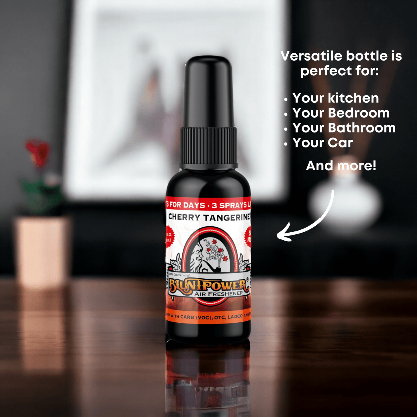 Cherry Tangerine Air Freshener Spray - BluntPower Air Freshener