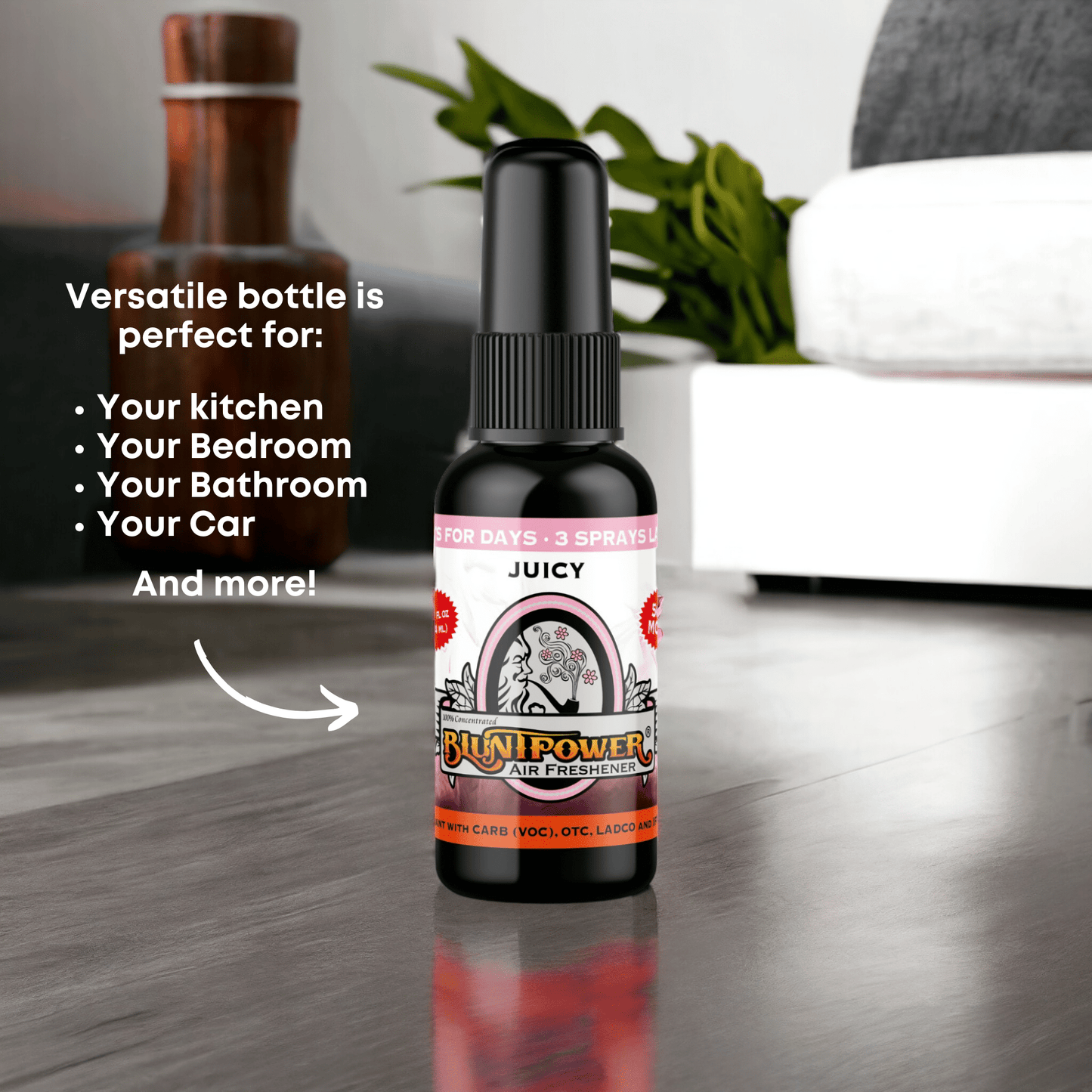 Juicy Air Freshener Spray - BluntPower Air Freshener