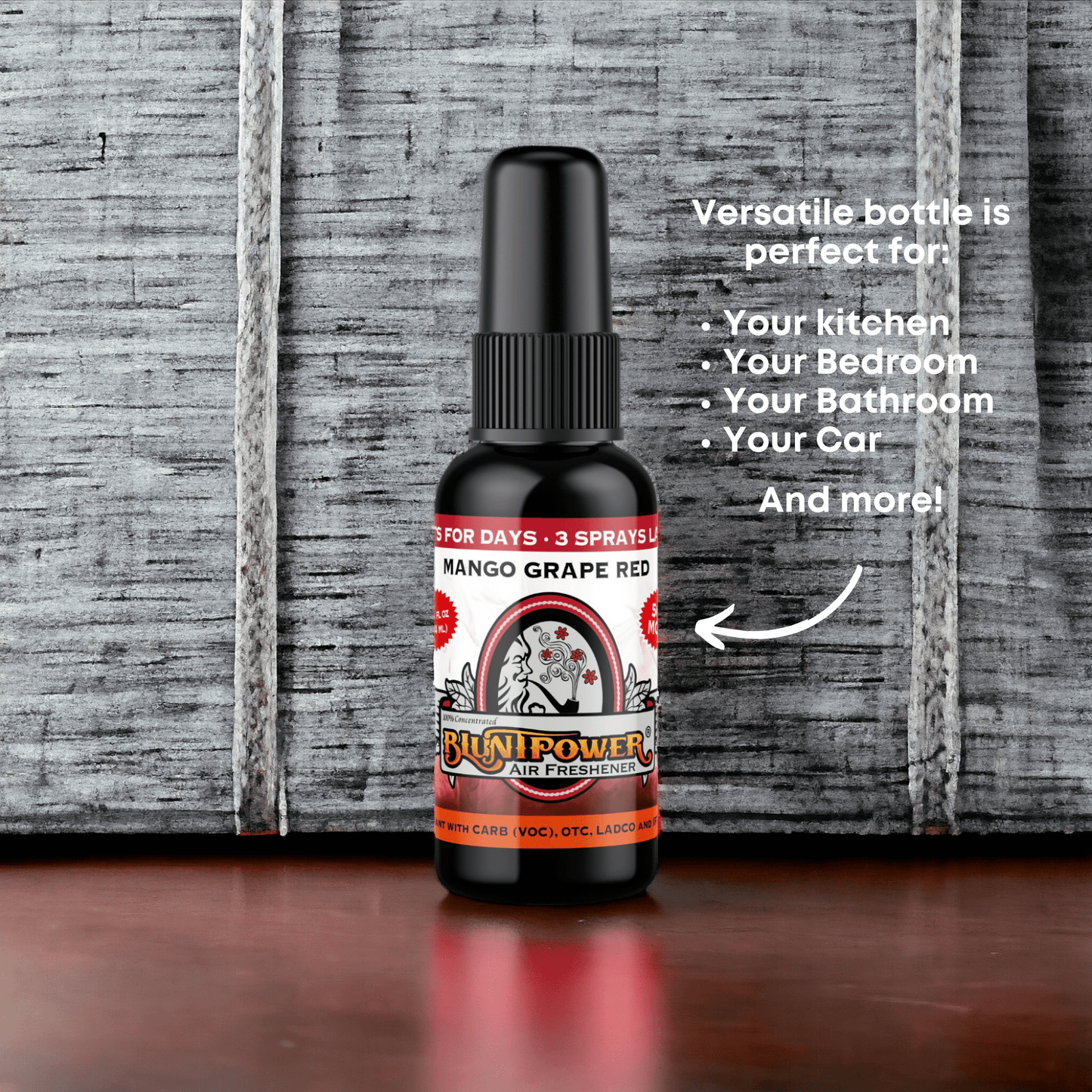Mango Grape Red Air Freshener Spray - BluntPower Air Freshener