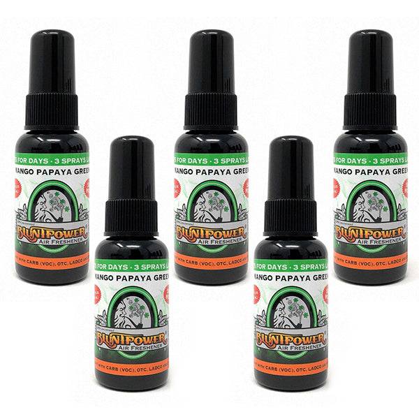 Mango Papaya Green Air Freshener Bundle (5 Pack) - BluntPower Air Freshener