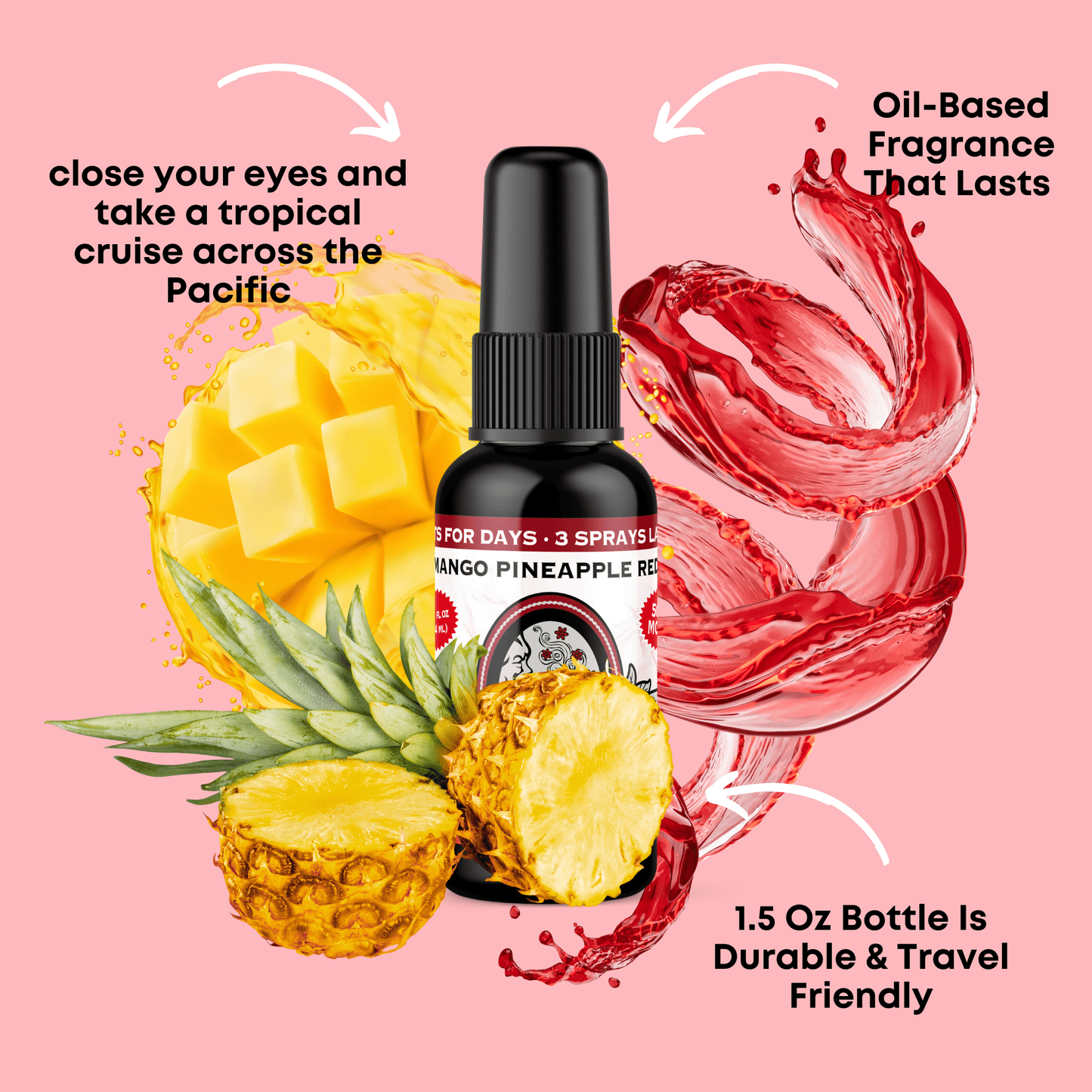 Mango Pineapple Red Air Freshener Spray - BluntPower Air Freshener