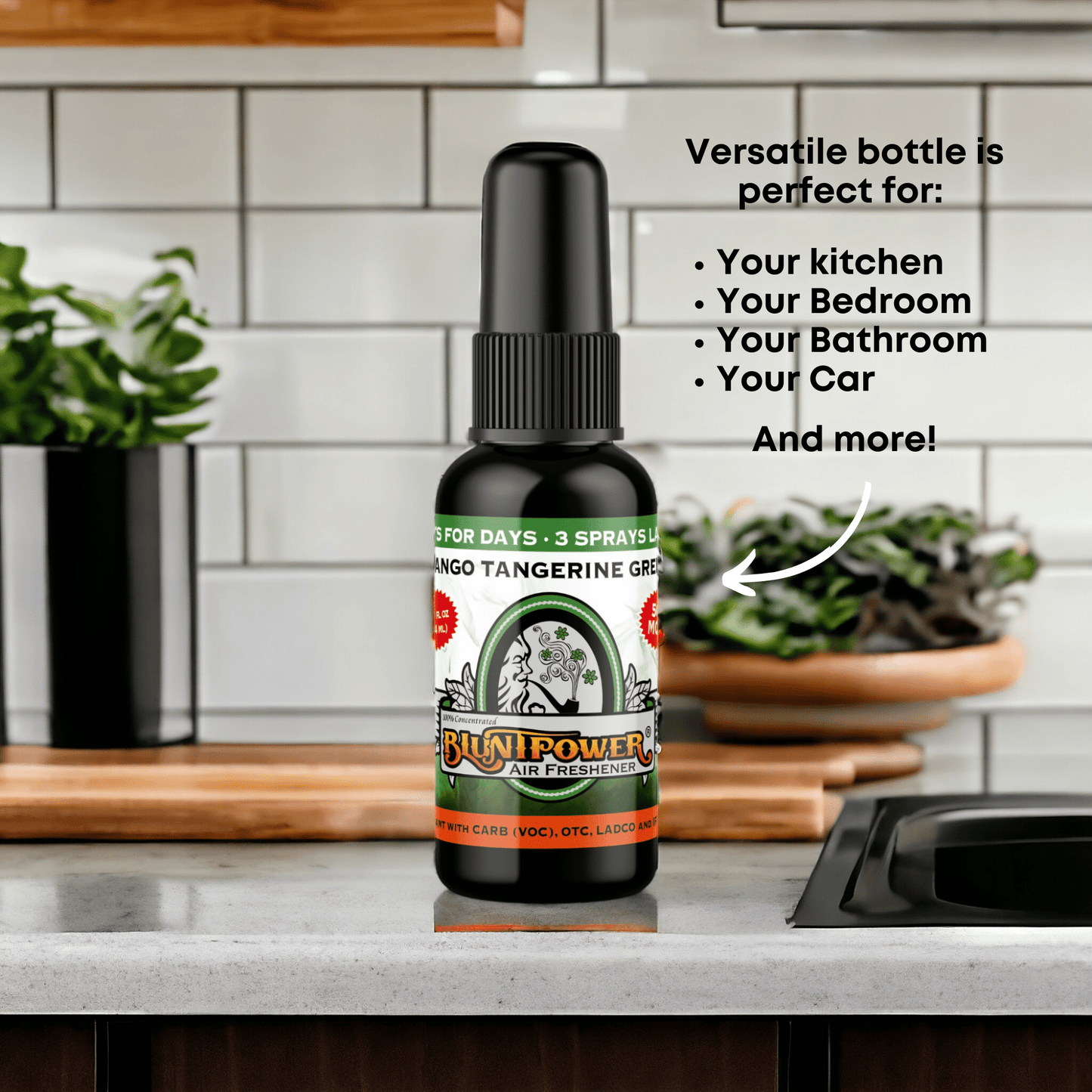 Mango Tangerine Green Air Freshener Spray - BluntPower Air Freshener