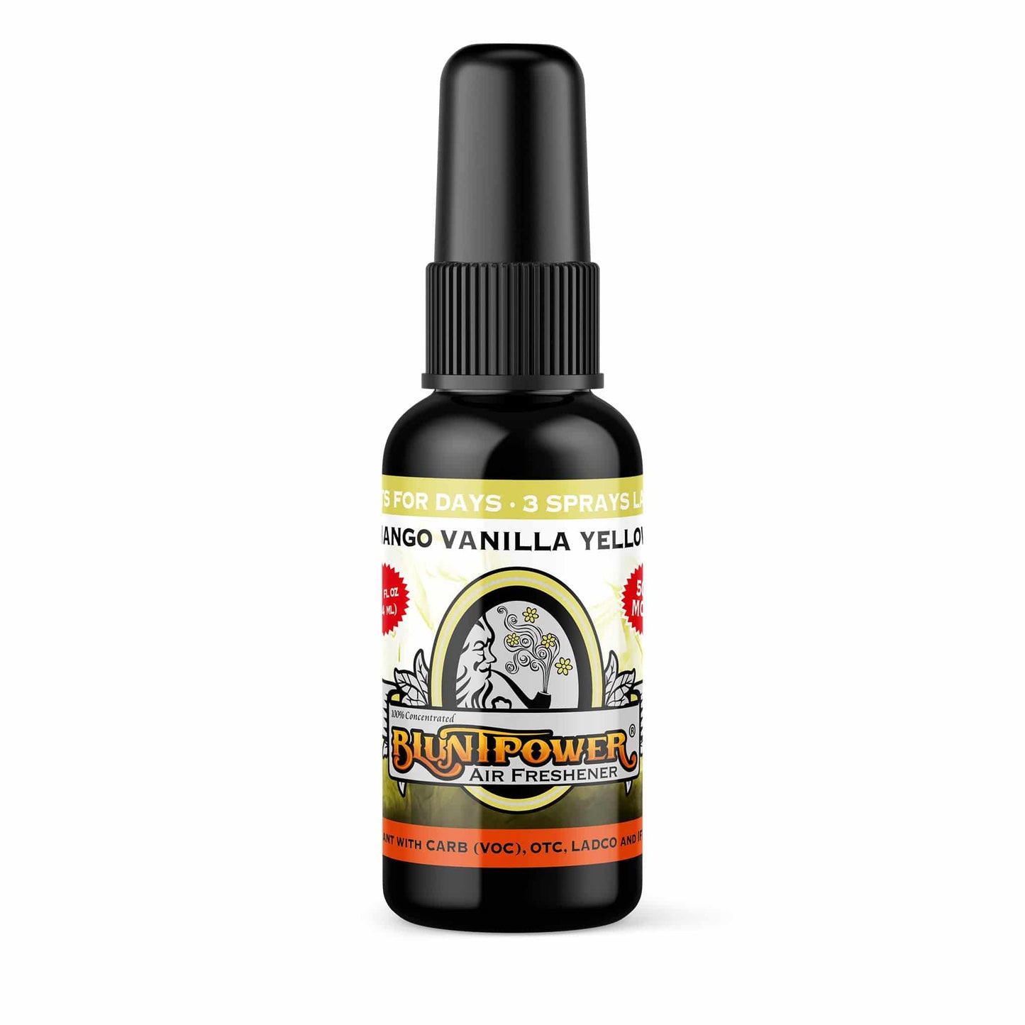 Mango Vanilla Yellow Air Freshener Spray - BluntPower Air Freshener