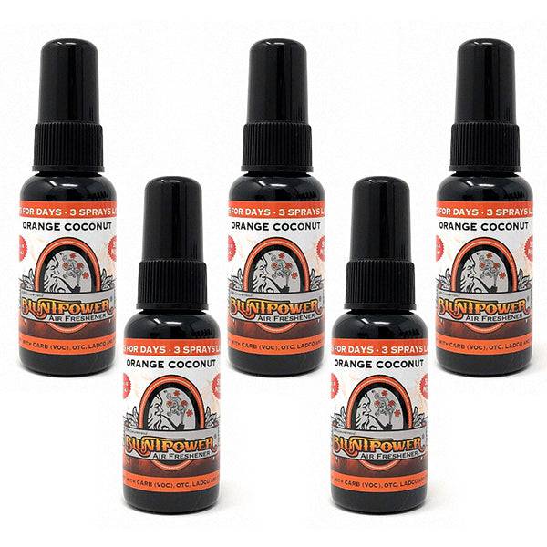 Orange Coconut Air Freshener Bundle (5 Pack) - BluntPower Air Freshener