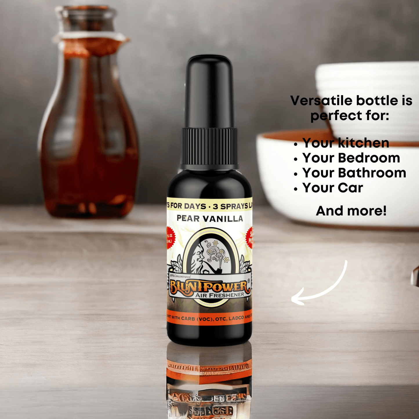 Pear Vanilla Spray Air Freshener Spray - BluntPower Air Freshener