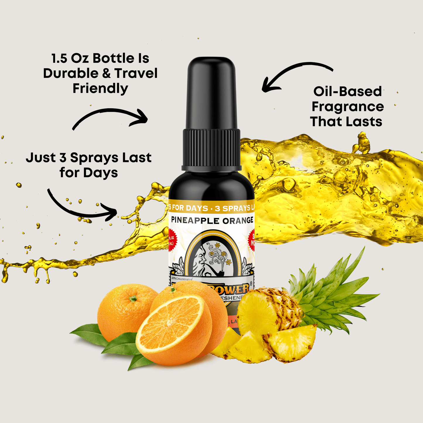 Pineapple Orange Air Freshener Spray - BluntPower Air Freshener