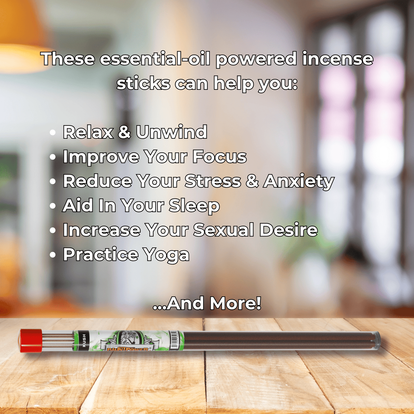 Kush Long Incense Sticks - BluntPower Air Freshener