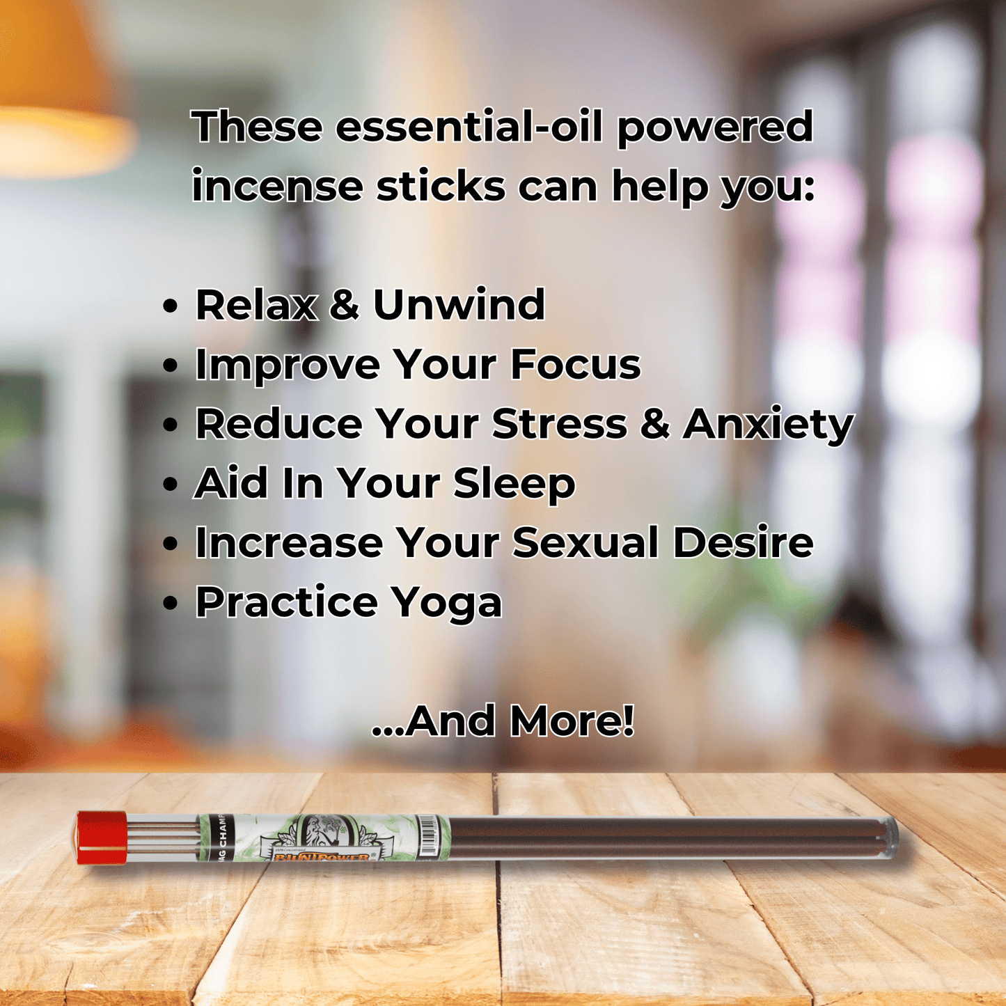 Nag Champa Long Incense Sticks - BluntPower Air Freshener