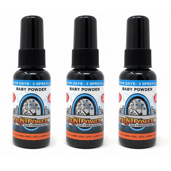 Baby Powder Long Lasting Spray Air Freshener Bundle (3 Pack) Auto renew - BluntPower Air Freshener