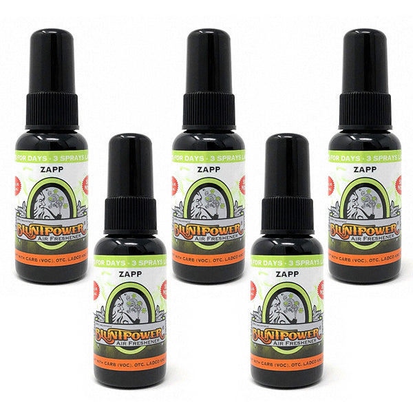 Zapp Spray Air Freshener Bundle (5 Pack) - BluntPower Air Freshener