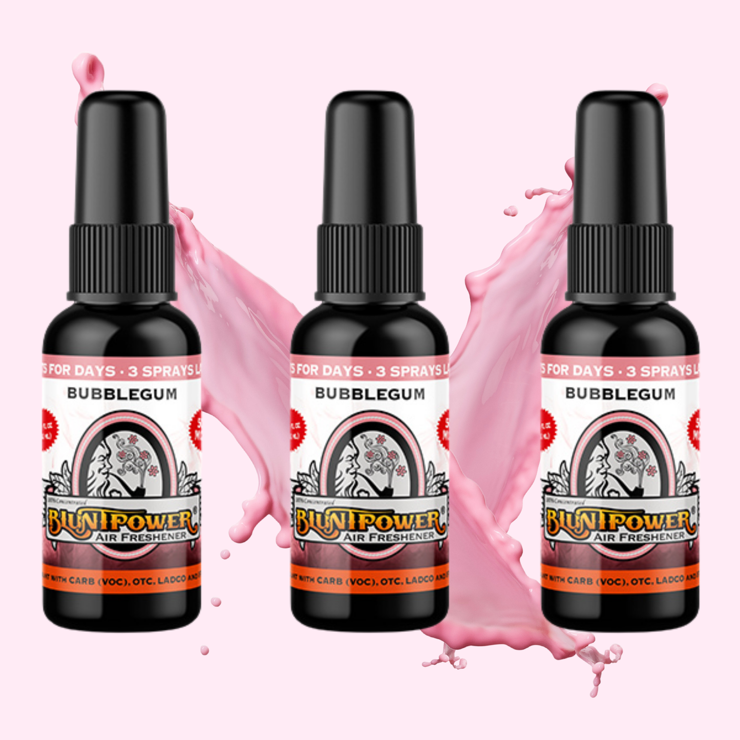Bubblegum Spray Air Freshener Bundle (3 Pack) - BluntPower Air Freshener