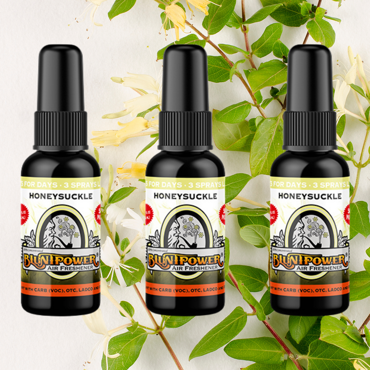 Honeysuckle Spray Air Freshener Bundle (3 Pack) - BluntPower Air Freshener