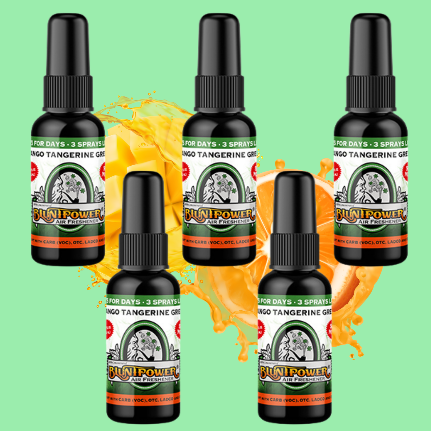 Mango Tangerine Green Air Freshener Spray