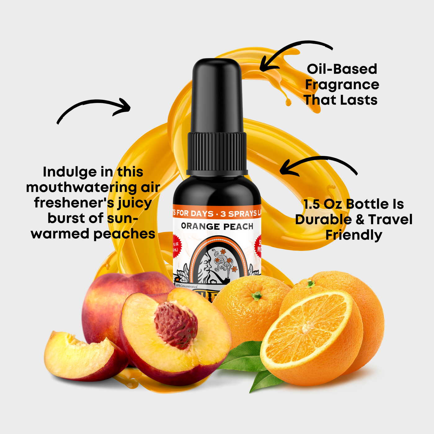 Orange Peach Air Freshener Spray