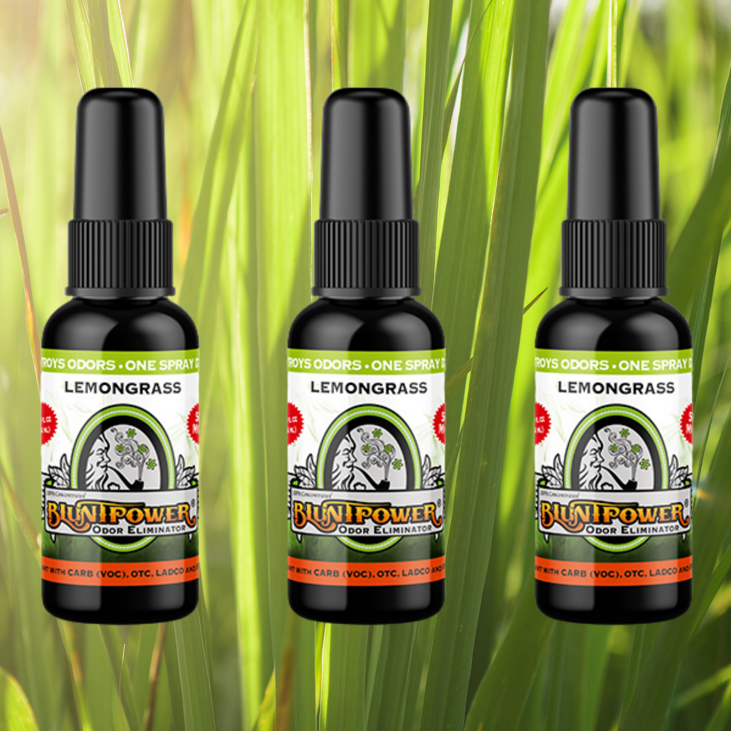 Lemongrass Odor Eliminator Spray - BluntPower Air Freshener