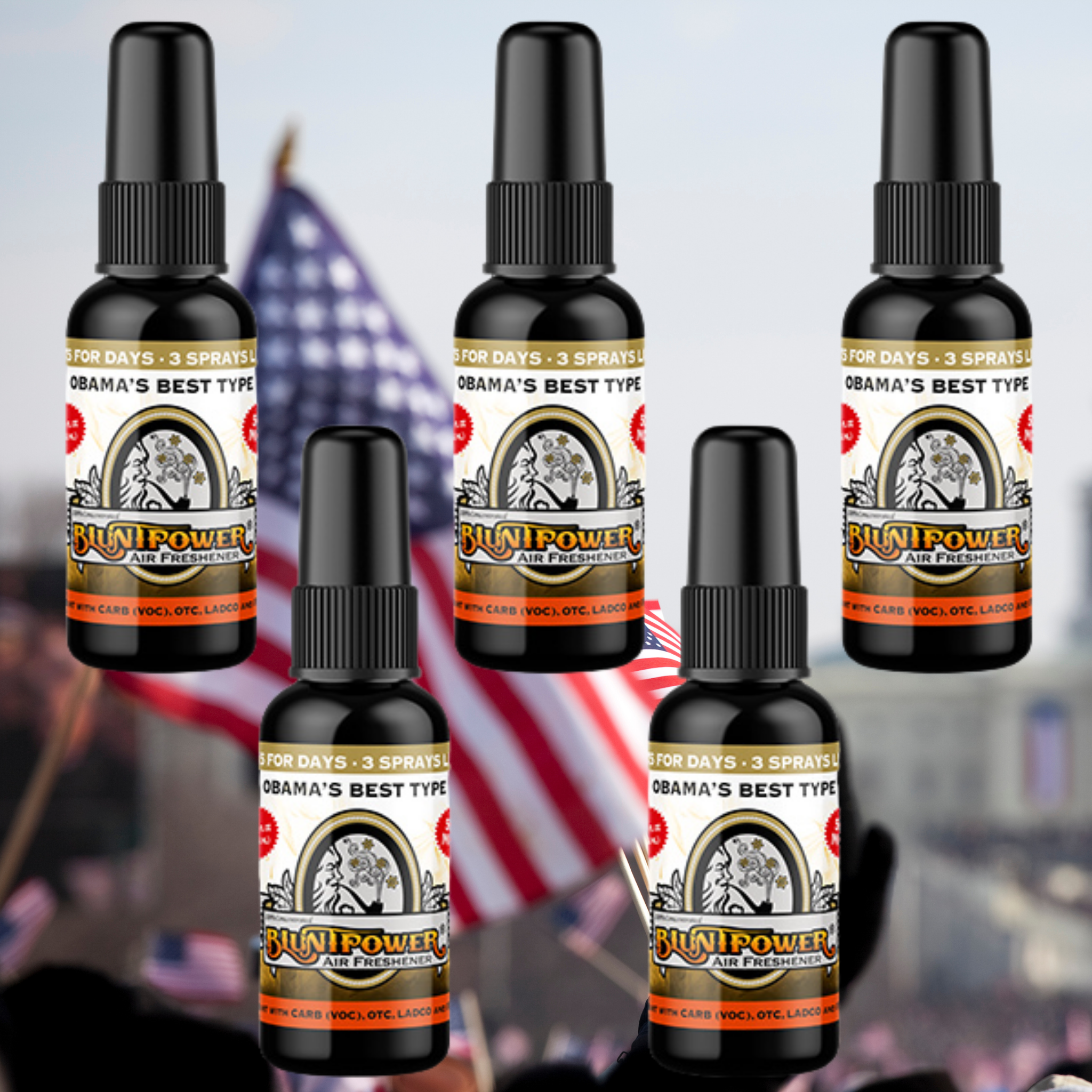 Obama's Best Air Freshener Bundle (5 Pack) - BluntPower Air Freshener