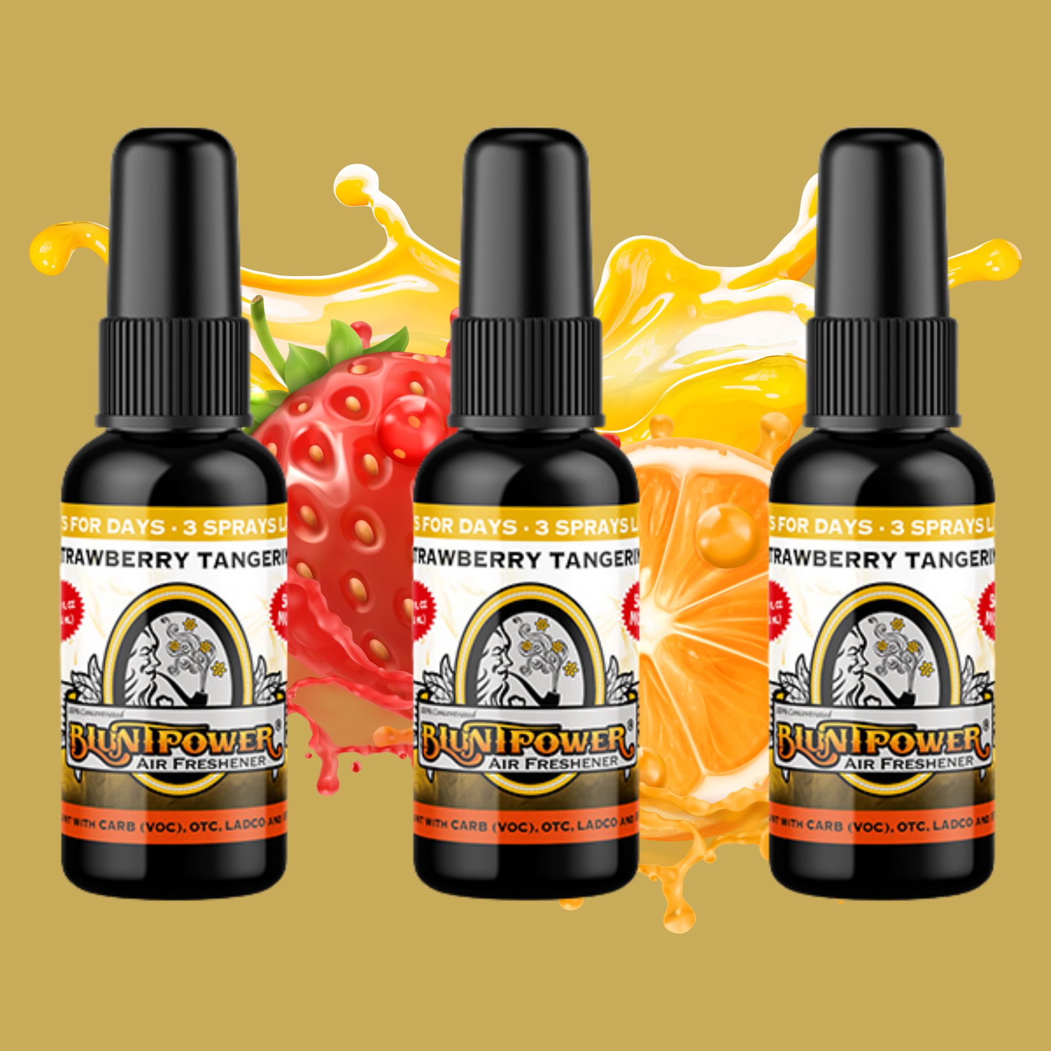 Strawberry Tangerine Air Freshener Spray - BluntPower Air Freshener