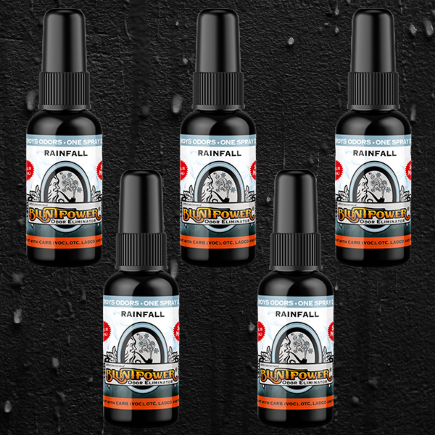 Rainfall Odor Eliminator Spray - BluntPower Air Freshener