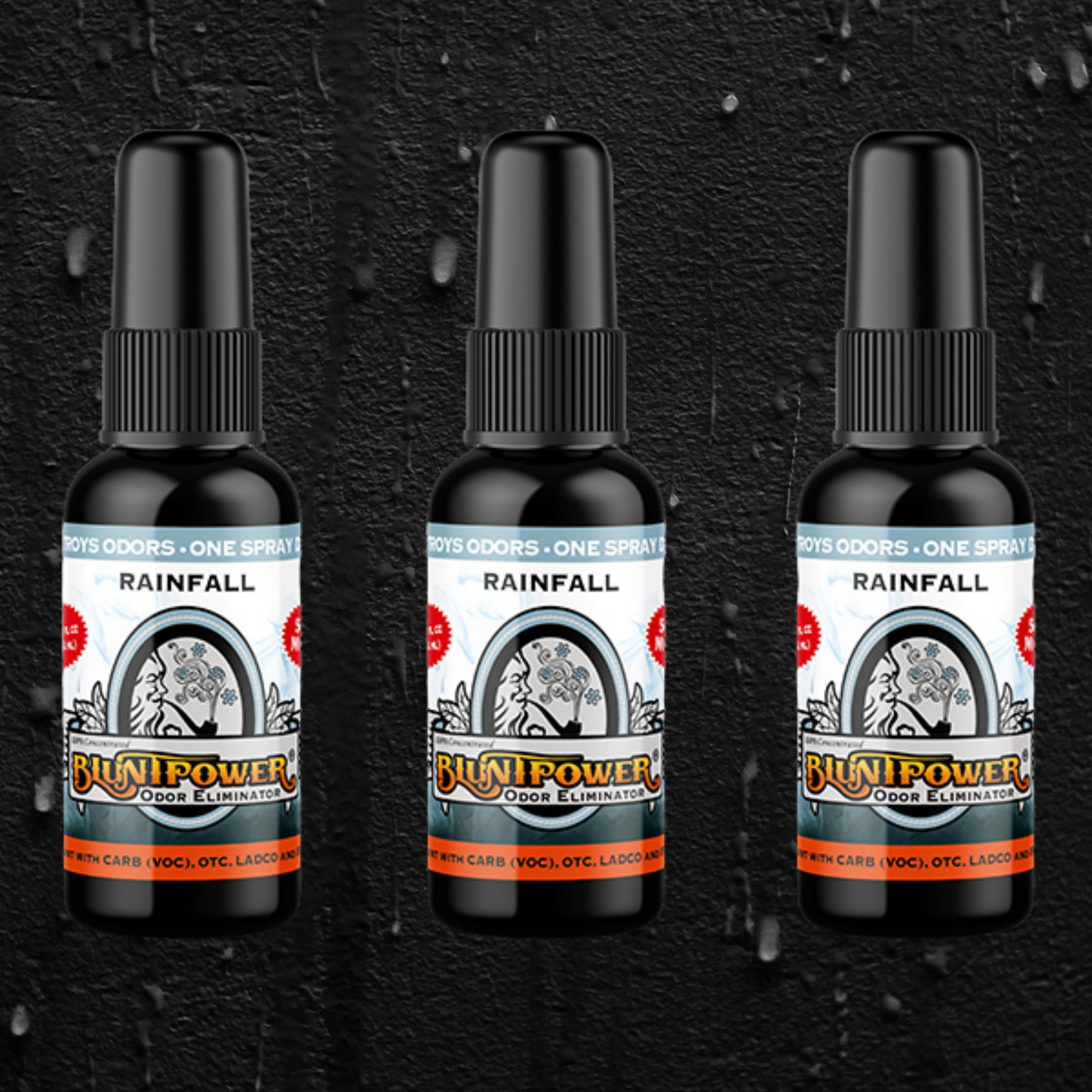 Rainfall Odor Eliminator Spray - BluntPower Air Freshener