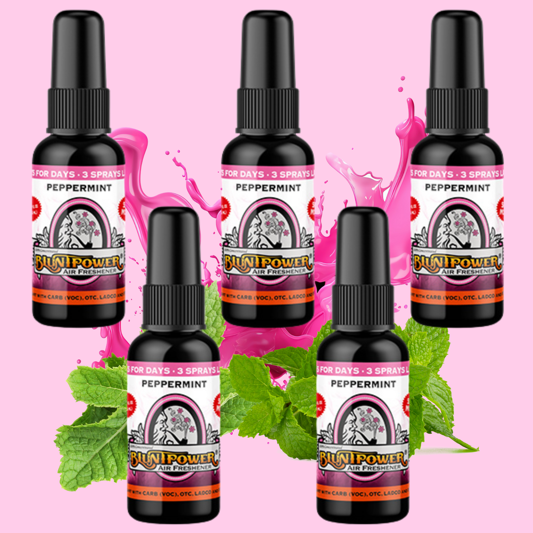 Peppermint Air Freshener Spray - BluntPower Air Freshener