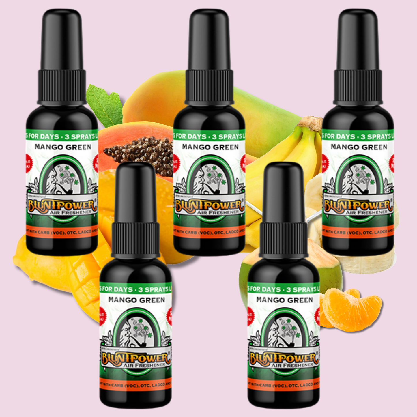 Mango Green Air Freshener Spray - BluntPower Air Freshener