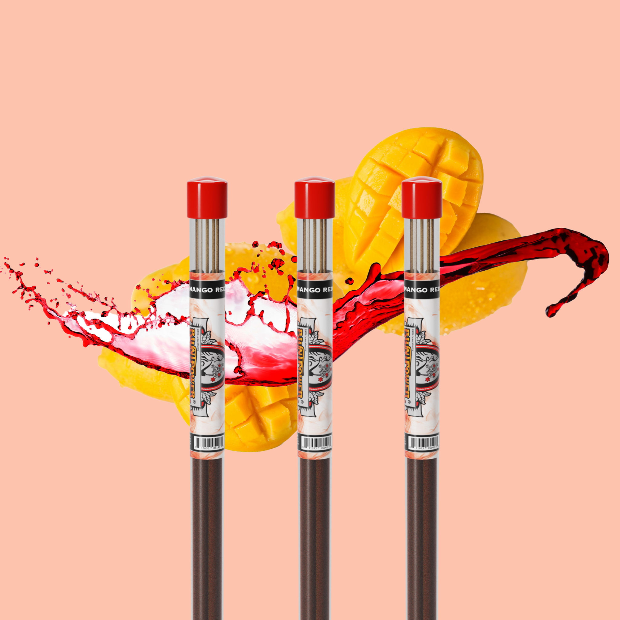 Mango Red Long Incense Sticks - BluntPower Air Freshener