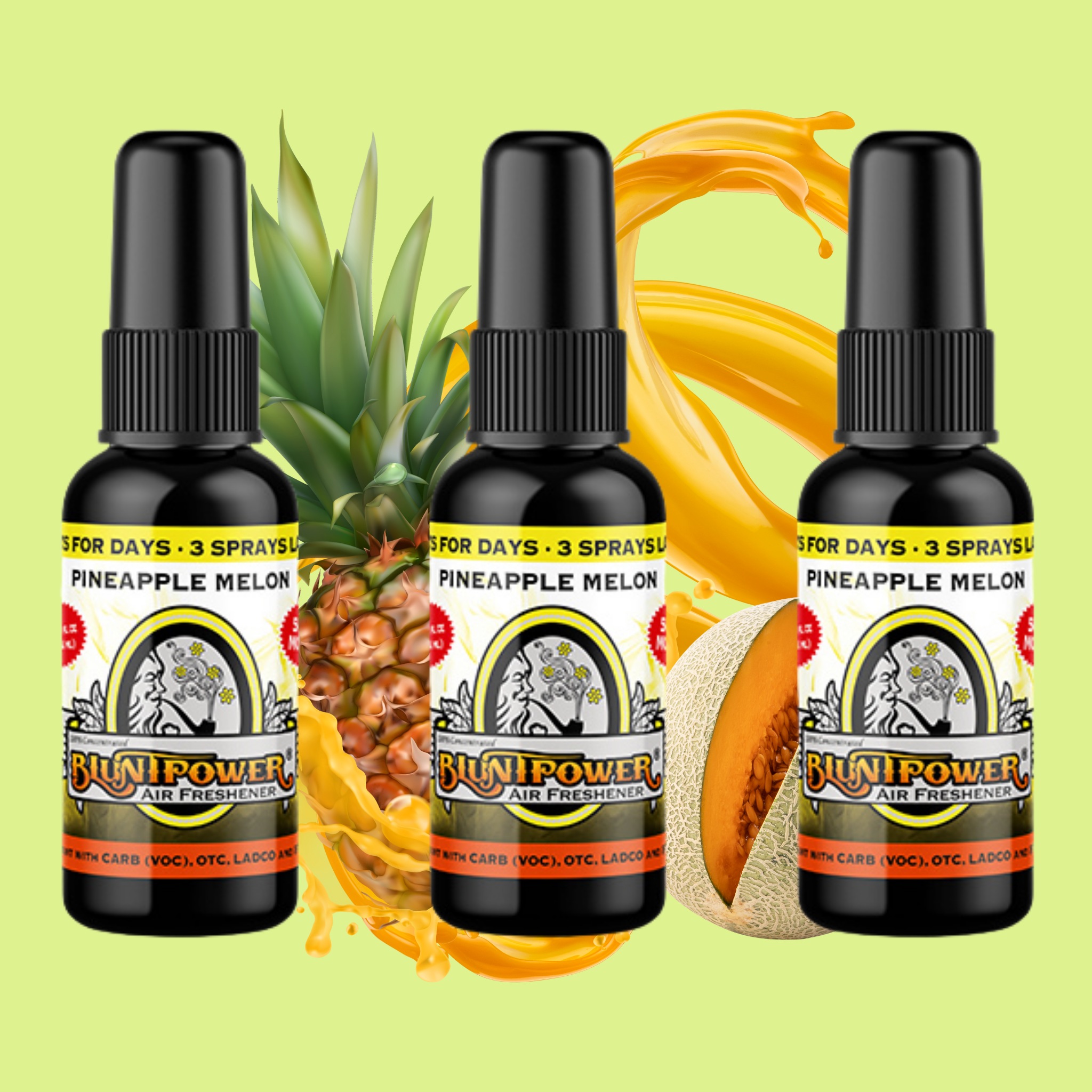 Pineapple Melon Air Freshener Spray - BluntPower Air Freshener