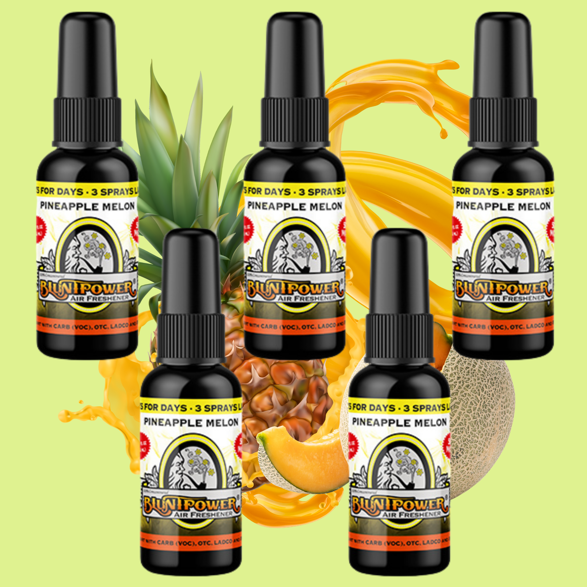 Pineapple Melon Air Freshener Spray - BluntPower Air Freshener